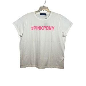 NWT Lauren Ralph Lauren 100% Cotton Pink Pony T-Shirt, Size XL